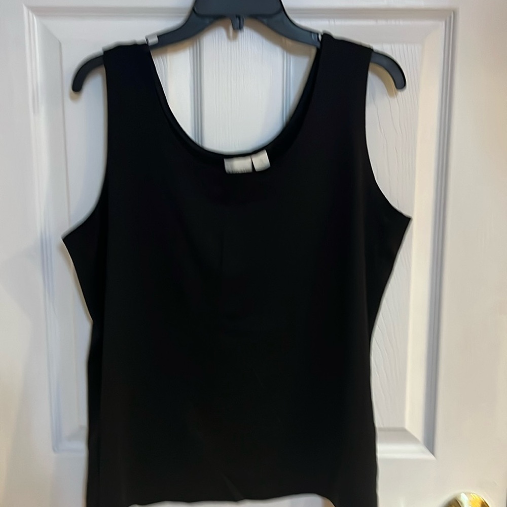 Chicos black camisole/ tank like new size 3